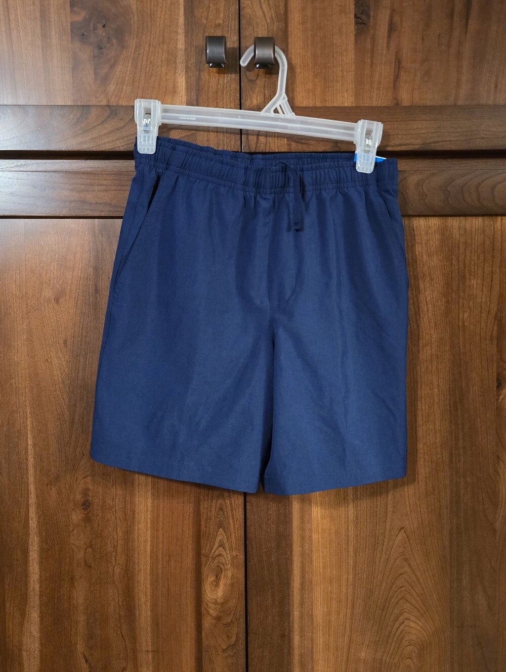 DSG Navy Blue Kids Athletic Drawstring Shorts